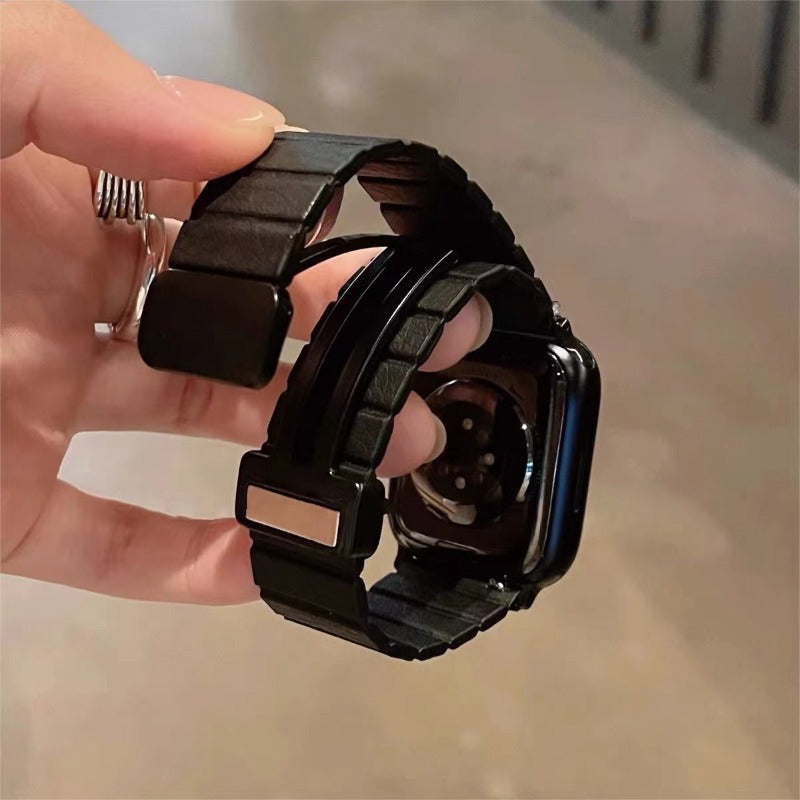 Wholesale Casual Style Thin Leather Magnetic Watch Strap